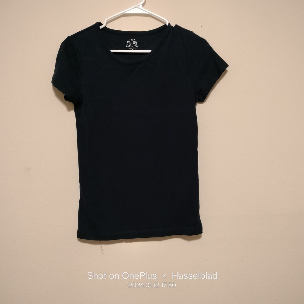 The Talbots Tee Pima Cotton Size Small Navy blue - Picture 2 of 6